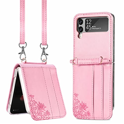Capa carteira para celular Samsung Galaxy Z Flip 3 5G, capa para Galaxy Z Flip 3 5G capa carteira co