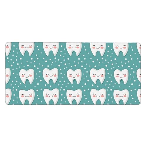 Grand tapis de souris de jeu avec base caoutchouc et bords cousus