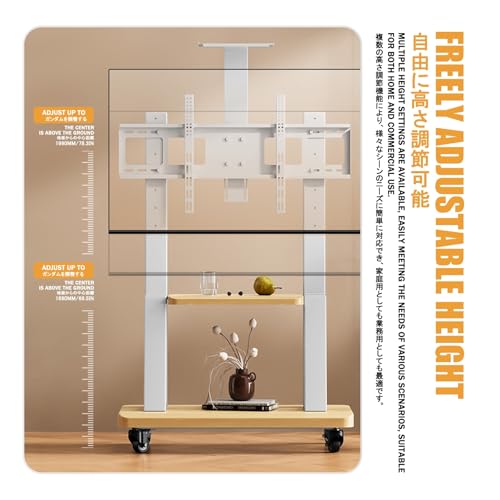 Soporte móvil universal para TV de piso 32-80in miniatura 4