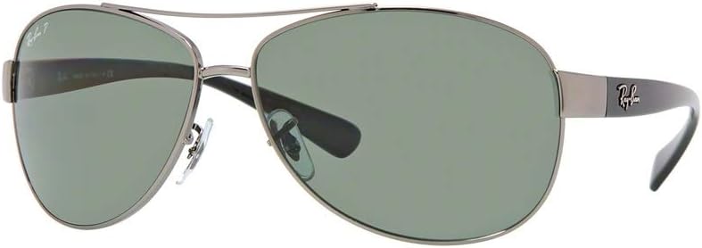 Ray-Ban Men's Sunglasses RB 3386, 004/9A, 63, Polglas Green Black