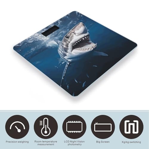 Báscula Digital de Baño con Vidrio Templado 10.2" miniatura 3
