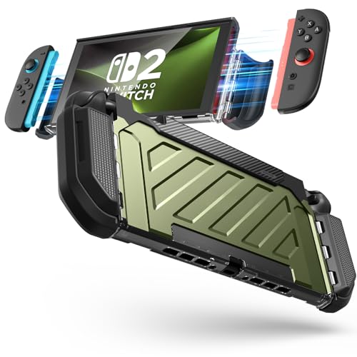 SUPCASE Nintendo Switch 2 P[X 2025 p [~^[O[h̕ی] [}OlbgWCRRg[[Ή] hbLO\Ȉ̌^Jo[ Switch 2p UBProV[Y ubN