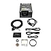 GlowShift Black 7 Color Digital Wideband Air/Fuel Ratio AFR Gauge Kit - Includes Oxygen Sensor, Data Logging Output & Weld-in Bung - Multi-Color LED Display - Clear Lens - 2-1/16