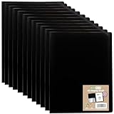 eco-eco A5 100% recyceltes 120 Pocket Black Flexible Cover Portfolio Book Folder Display Book, 12 Stück, eco166x12