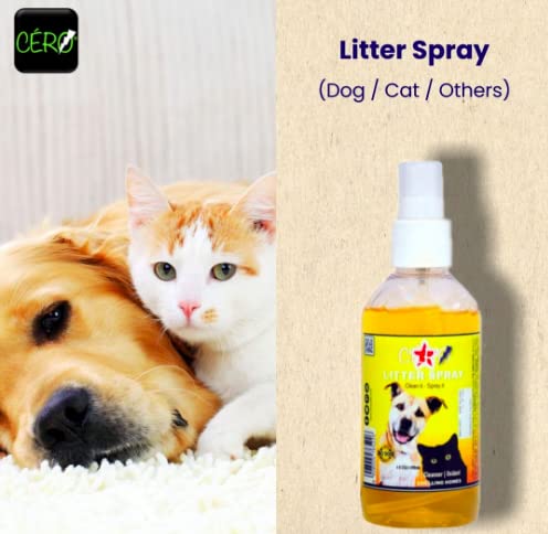 CERO ® Pet Litter Spray Decontaminant Cleanser (Dog/Cat/Others) (200ml) 3