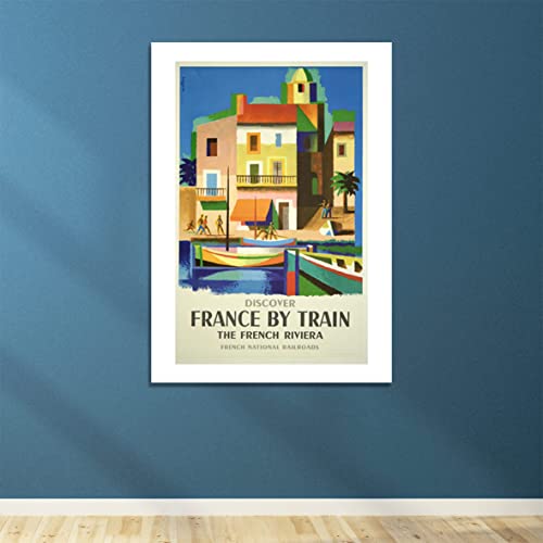 Affiche de voyage encadrée un cadeau idéal pour passionné de train