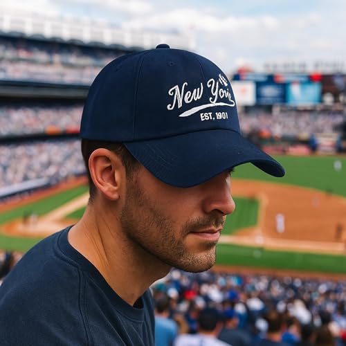 Image of Cap Hat Classic Vintage Embroidered Hat Cap for Men Women Teenager Cap Adjustable