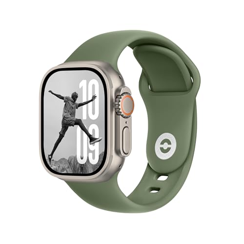 Bracelet Apple Watch Vert Olive, Idéal pour le Sport et le Quotidien