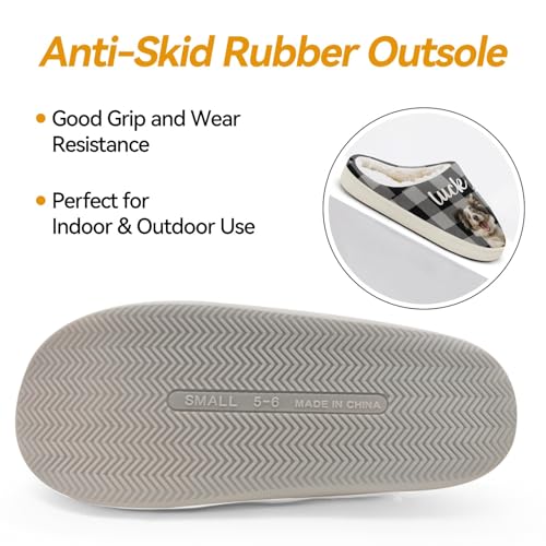 Personalized Slippers, Custom Non-slip Indoor Shoes with Pet Face and Name4