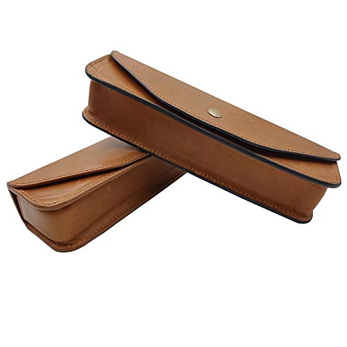 JUN-STORE SENMIAO-TH Chromatic Harmonica Cow Leather Bag Suitable for Suzuki Hohner Seydel 16 Holes Chromatic Harmonica Windwood Musical Instruments (Color : Bag 16)
