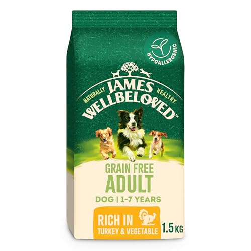 James Wellbeloved Dog Adult Hypoallergenic Dry Food Grain Free Turkey 1.5 kg