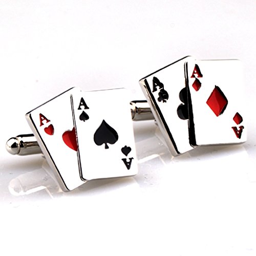 Mancuernillas MRCUFF Aces 4 Four Poker Casino miniatura 7
