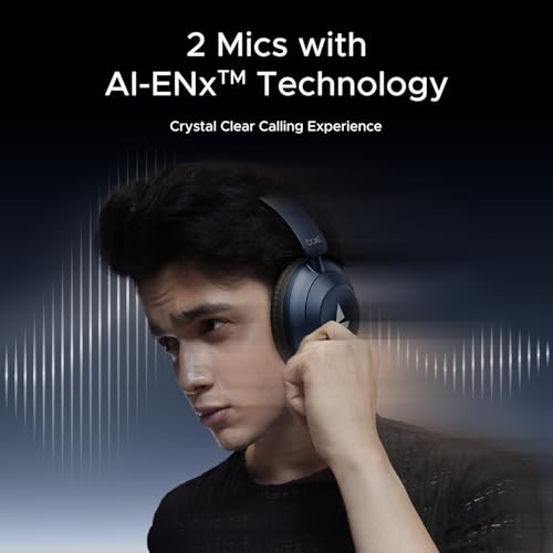 boAt Rockerz 650 Pro (2025 Launch),Touch/Swipe Controls,Dolby Audio,80Hrs Battery,2Mics Enx,Fast Charge,App Support,Dual Pair,Bluetooth Over Ear Headphones,Wireless Headphone with Mic (Starry Night) - Image 9