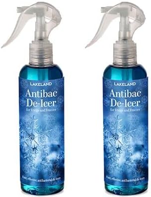 Lakeland Pack of 2 250ml Antibacterial Fridge & Freezer De-Icer Spray – Speeds up Clearing Ice