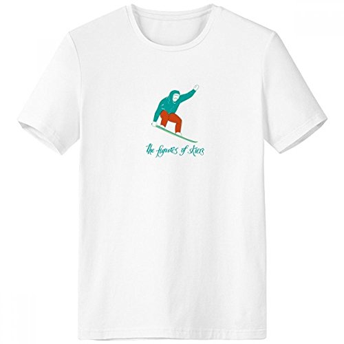 T-shirt de ski confort tagless pour homme t-shirt de sport blanc respirant XXL
