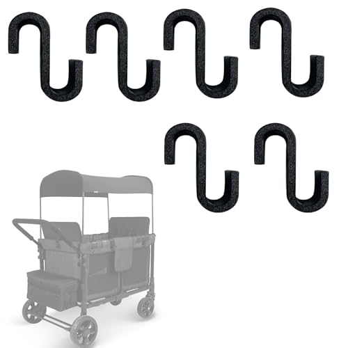 Sevomie Multipurpose Side Hook Compatible with Wonderfold Wagon Durable and Load-Bearing Hook (6pcs)