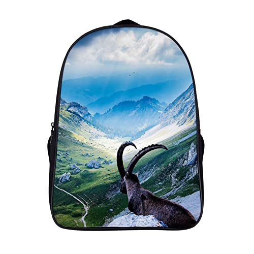 Sac à dos 3D cool chèvre ado pour soulager le dos au collège