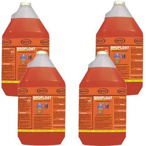 BroFloat Sump Pit Deodorizer & Degreaser, Industrial-Strength, Floating Protective Layer, Stops Odors & Dissolves Grease, Freeze-Proof, Concrete & Steel Safe, Pack of 1