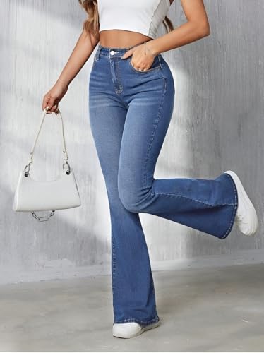 Image of Ben Martin Women's Wide Leg Fit Mid Rise Jeans