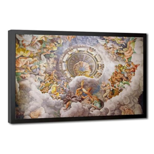 Fresque Chambre des Géants par Giulio Romano Affiche Toile Cadre 30cm