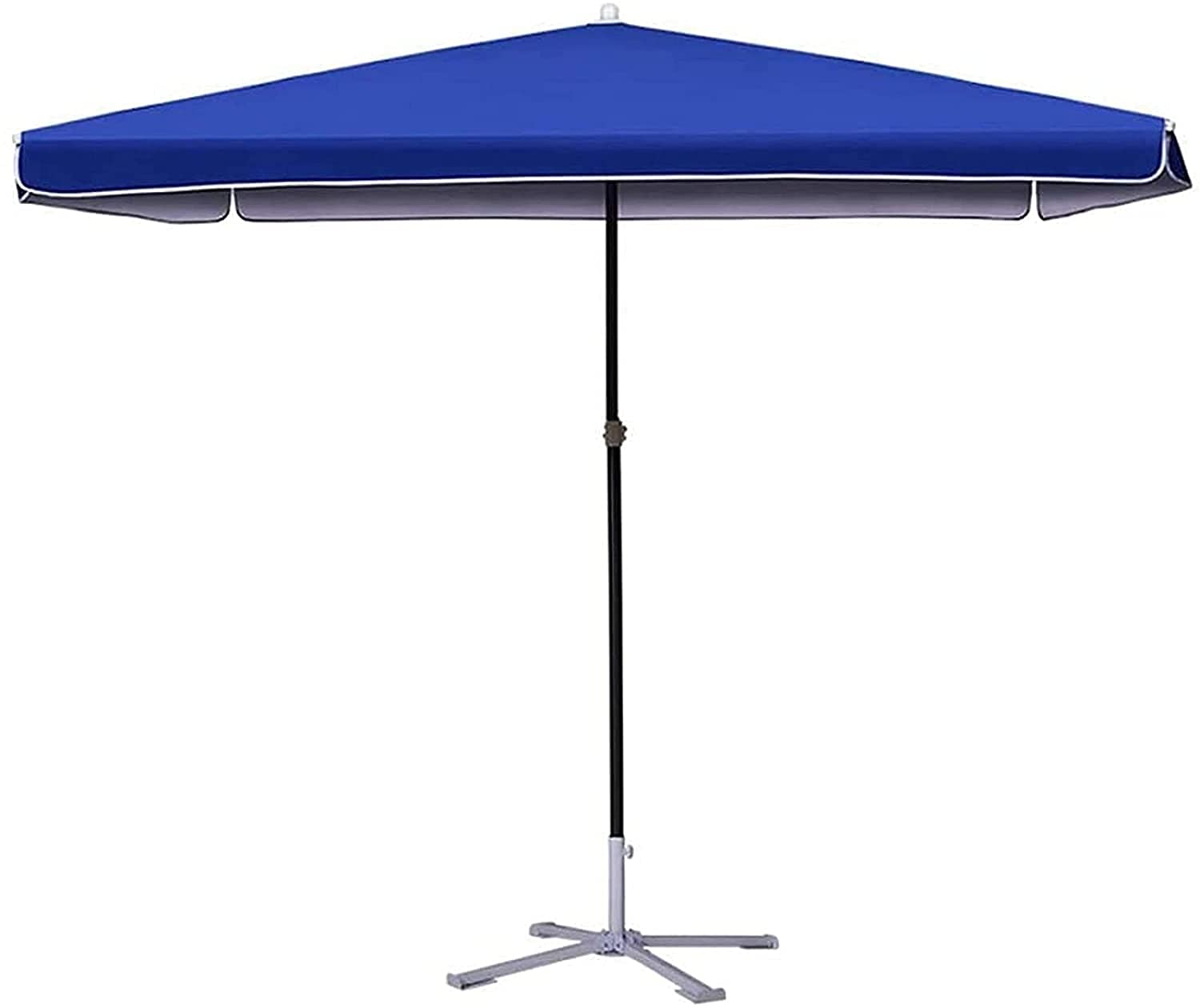 Parasol ogrodowy,Duży Parasol Parasol Niebieski Prostokątny Patio Na Zewnątrz Parasol W Stylu Rynku, na Balkon Stół Taras Ogród Deck Yard Cień Na Zewnątrz Stół Parasol