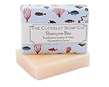 The Clovelly Soap Co. Saponetta Shampoo Solido Naturale Sapone Corpo e Capelli con Eucalipto, Menta e Limone, Sapone Solido Fatto a Mano, 100g