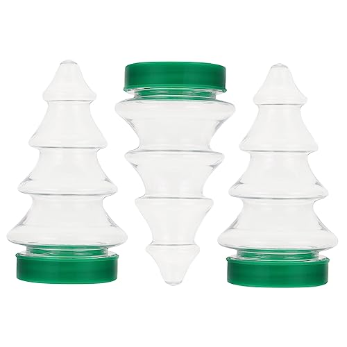 Cabilock 1 Juego Botella De Christmas Tree Xmas Tree Lata Vacía De Navidad Tarros De Almacenamiento De Café Y Té Botella De Azúcar Botella De Almacenamiento De Navidad 3 Piezas