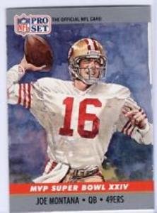 Joe Montana Football Card (San Francisco 49ers) 1990 Pro Set #24