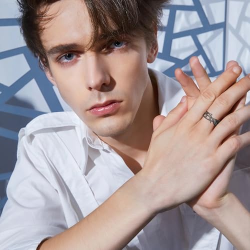 Bagues de pouce ouvert argent 925 style rétro vintage masculin