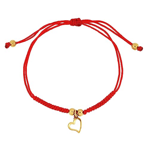 La mejor comparación de Chapas tejado más recomendados. 31 MARELO JEWELRY Pulsera de Corazón chico, Pulsera del Amor, Color Rojo. Ajustable de hilo Tejido a Mano Calidad Superior a la Chapa de Oro 14K, PLDSVc