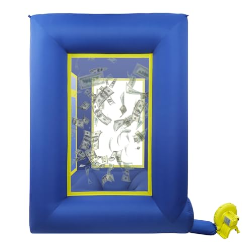 Inflatable Money Machine Booth, Portable Cash Grab Game...