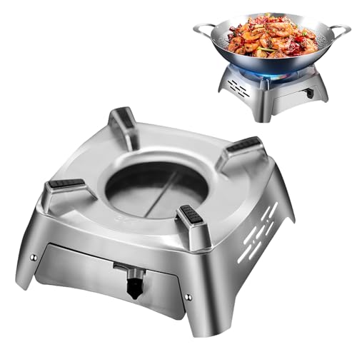 GOEDCH Spirituskocher: Winddicht Faltbar Gaskocher, Tragbare Campingkocher für...