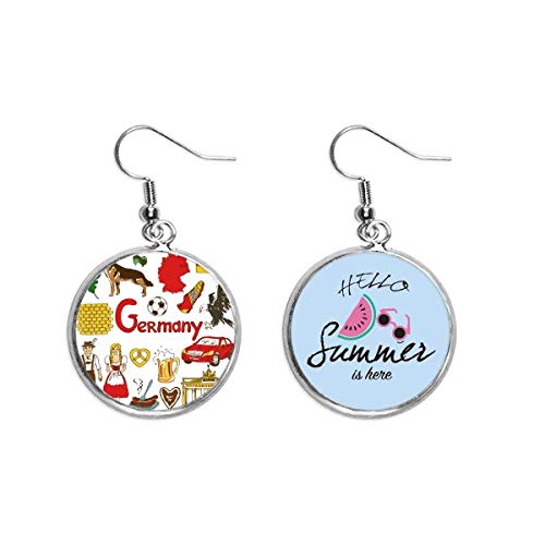 Pendientes de sandía y Alemania el regalo ideal de verano