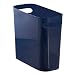 InterDesign Una Wastebasket Trash Can 10", Navy