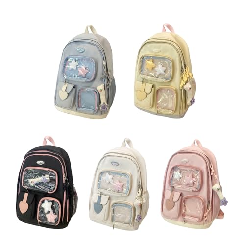 Sac à dos à poches transparentes pour voyages et étudiants actifs