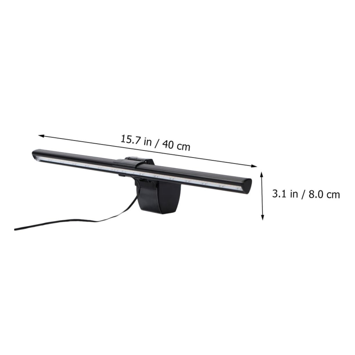jojofuny Lampe D’écran LED Réglable pour Moniteur Pc, Applique Murale Usb, 3 Températures de Couleur, Fonction Mémoire, Lecture et Bureau