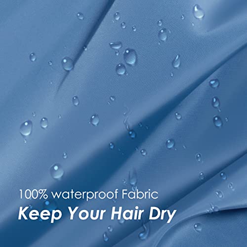 Auban Extra Large Shower Cap, Double-Layer Waterproof Reusable Satin Lining XL Shower Bonnet for Women Long Hair, Braids, Locs, perms