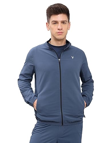 Image of TECHNOSPORT Men's Solid Polyester Techno Lite Jacket With SPF50+ And Microbial Properties