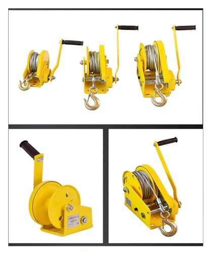Cabrestante manual para vehículo con cuerda de 1200lbs 10m miniatura 4