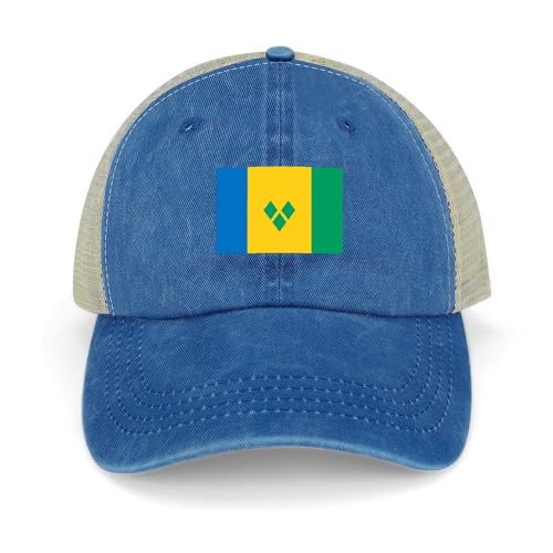 Saint Vincent et la Grenadine Drapeau National Baseball Casquettes Saint Vincent et la Grenadine Casquettes en coton Chapeau de soleil Chapeaux patriotiques Chapeaux Hommes et femmes Casquettes en