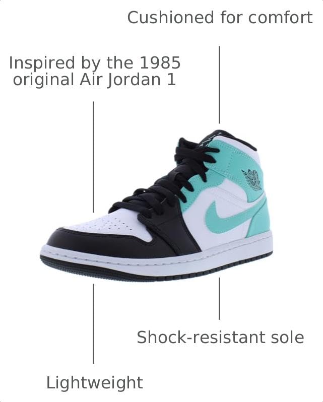 Image of Nike Men's Air Jordan 1 Mid Sneaker