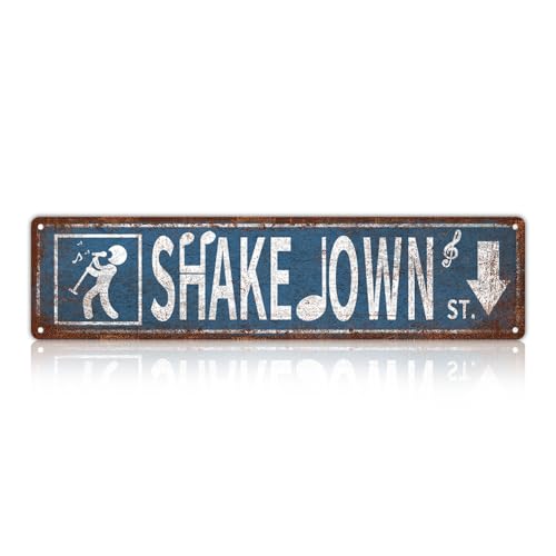 Vintage Street Metal Tin Signs Shake Own Signs Man Cave Home Coffee Bar Wall Decor 4x16 Inch