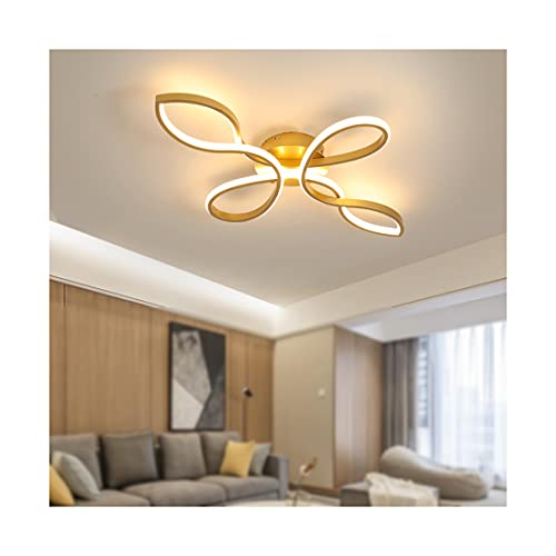 Plafonnier LED 38W en aluminium noir contemporain style créatif de qualité supérieure