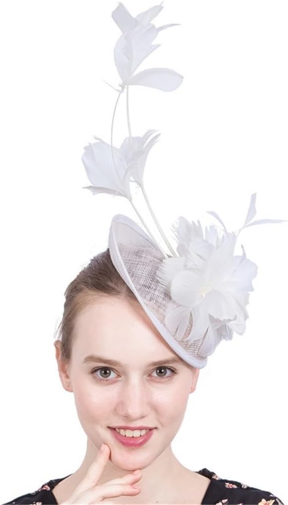 Hats Fascinators for Women Wedding Ceremony Cocktail Party Derby Cap LadiesBanquet Headdress