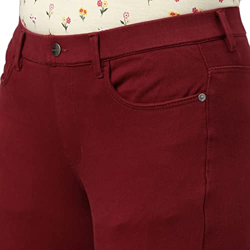 Image of GO COLORS Soft Cotton Blend Printed Jeggings Ankle Length for Women| Breathable, Mid Rise