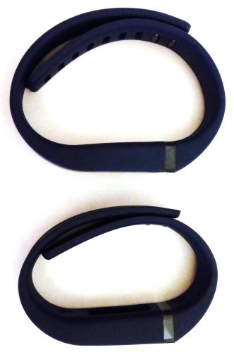 Set 1pc Small S 1pc Large L Navy (Blue) Replacement Band With Clasp for Fitbit FLEX Only /No tracker/ Wireless Activity Bracelet Sport Wristband Fit Bit Flex Bracelet Sport Arm Band Armband