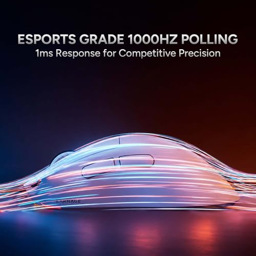 Image of KARNAGE by EVM Templar Tri-Mode Wireless RGB Gaming Mouse | 16000 DPI | 65g Lightweight | BT + 2.4G + Wired | 14 RGB Modes | Advance Software | 1000Hz Polling | PC /Mac | Black | 2 Years Warranty