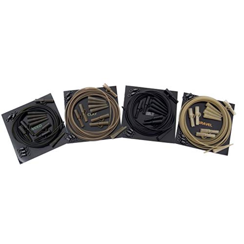 Korda Dark Matter Lead Clip Action Pack: Silt, Complete Carp Fishing Setup with Anti-Tangle Tubing, Tail Rubbers - Image 2