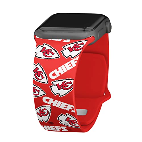 Game Time Kansas City Chiefs HD Watch Band Compatible with Apple Watch (42/44/45mm Short Random)