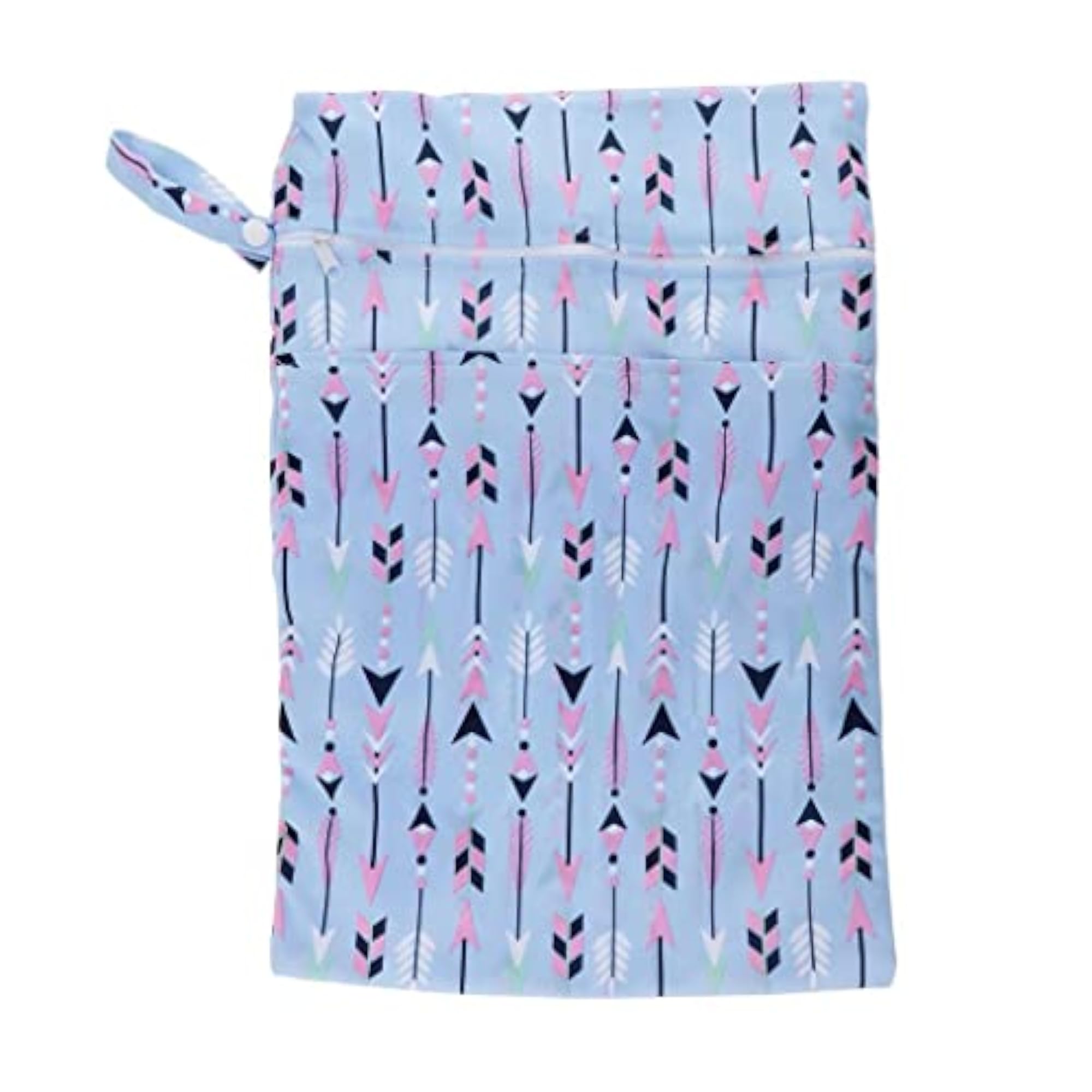 Double Zipper Baby Cloth Diaper Wet Dry Bag, Style 6